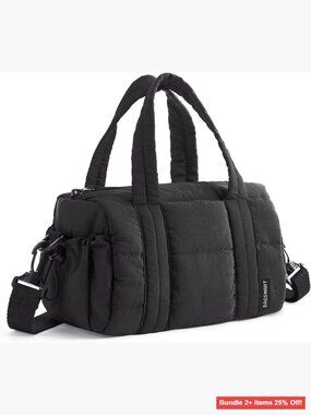 Mini Crossbody Gym Bag 5L Quilted Polyester Detachable Strap